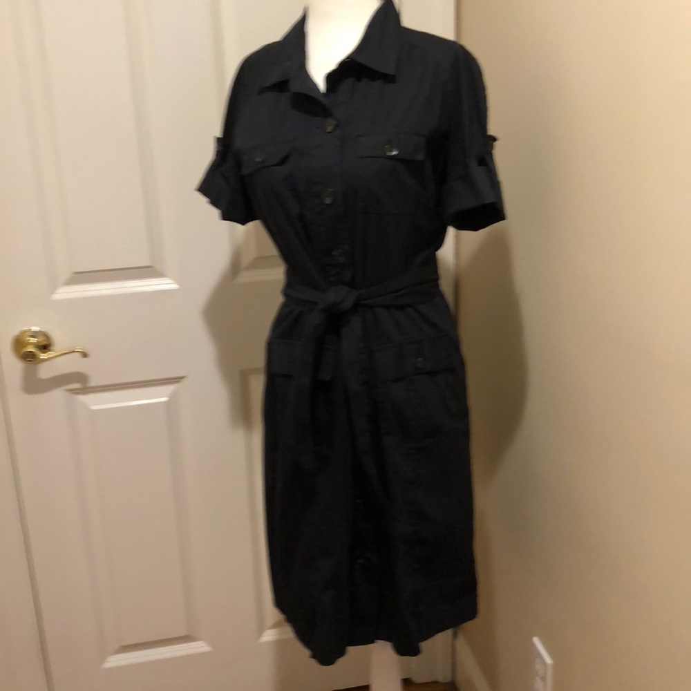Banana republic factory size 10 black shirt dress